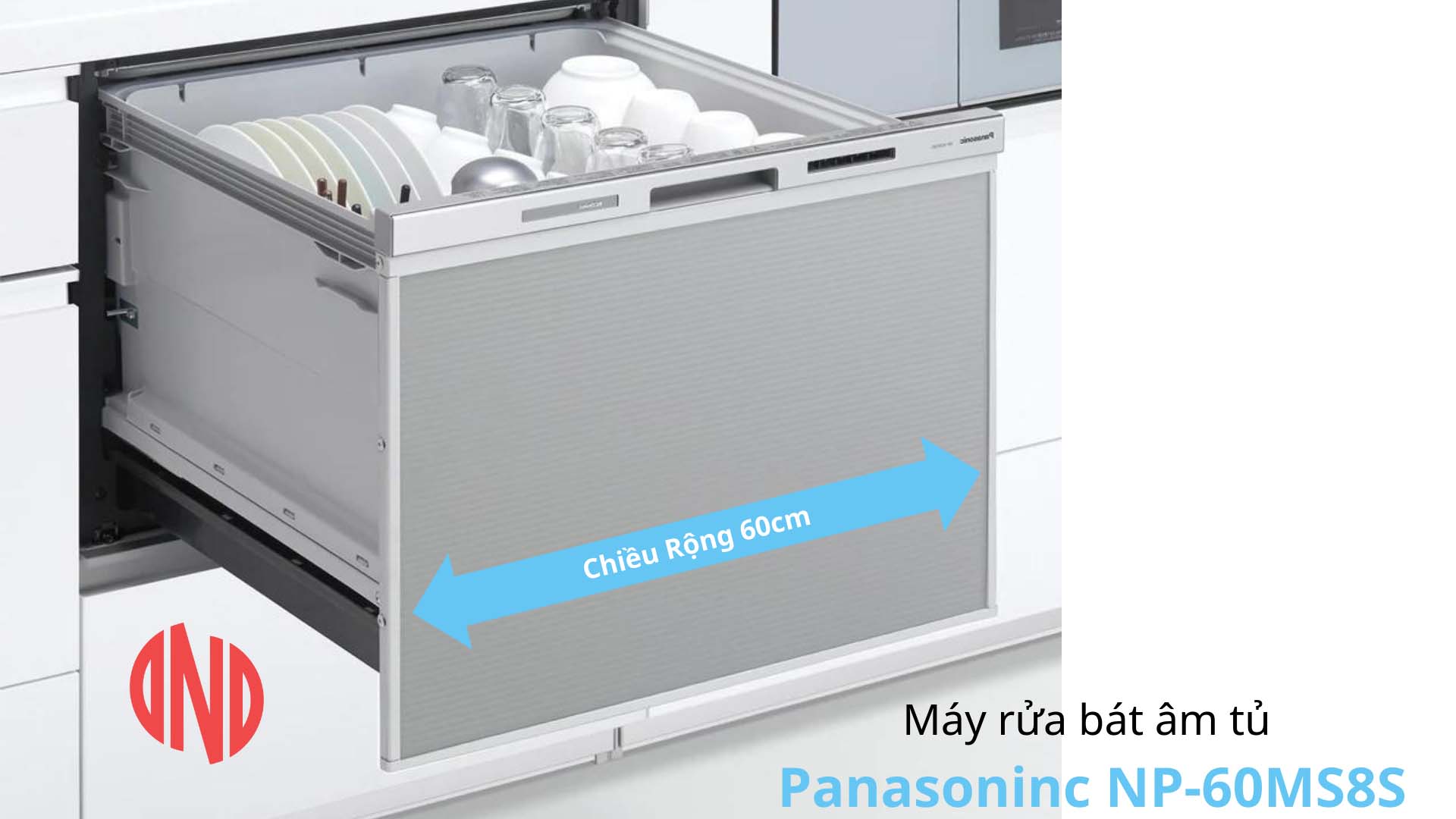 Máy rửa bát âm tủ Panasonic NP-60MS8S